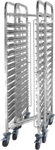 HENDI Regalwagen zusammenschiebbar - 15 x GN 1/1 - Maße: 380x550x (H)1700 mm
