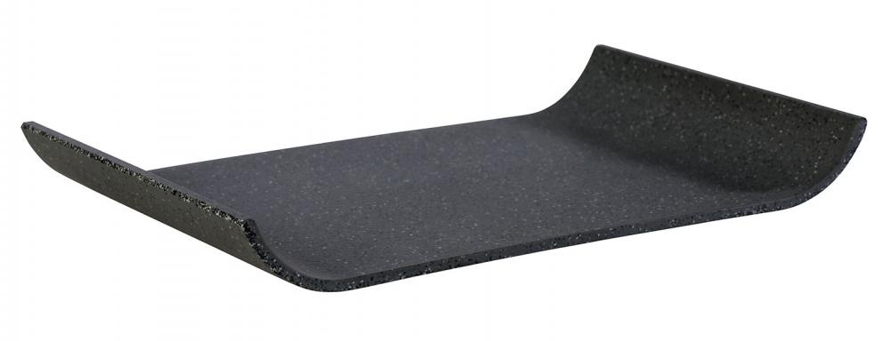 APS Tablett CATE, Maße: 265 x 162 x 30 mm, Farbe: anthrazit mit Stoneoptik, aus robustem Melamin-Kunststoff