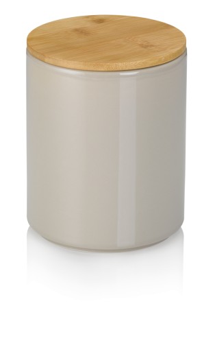 Kela Vorratsdose Cady aus Keramik, hellgrau, Höhe ca. 175mm, Ø 140mm , Inhalt: 1,7 L
