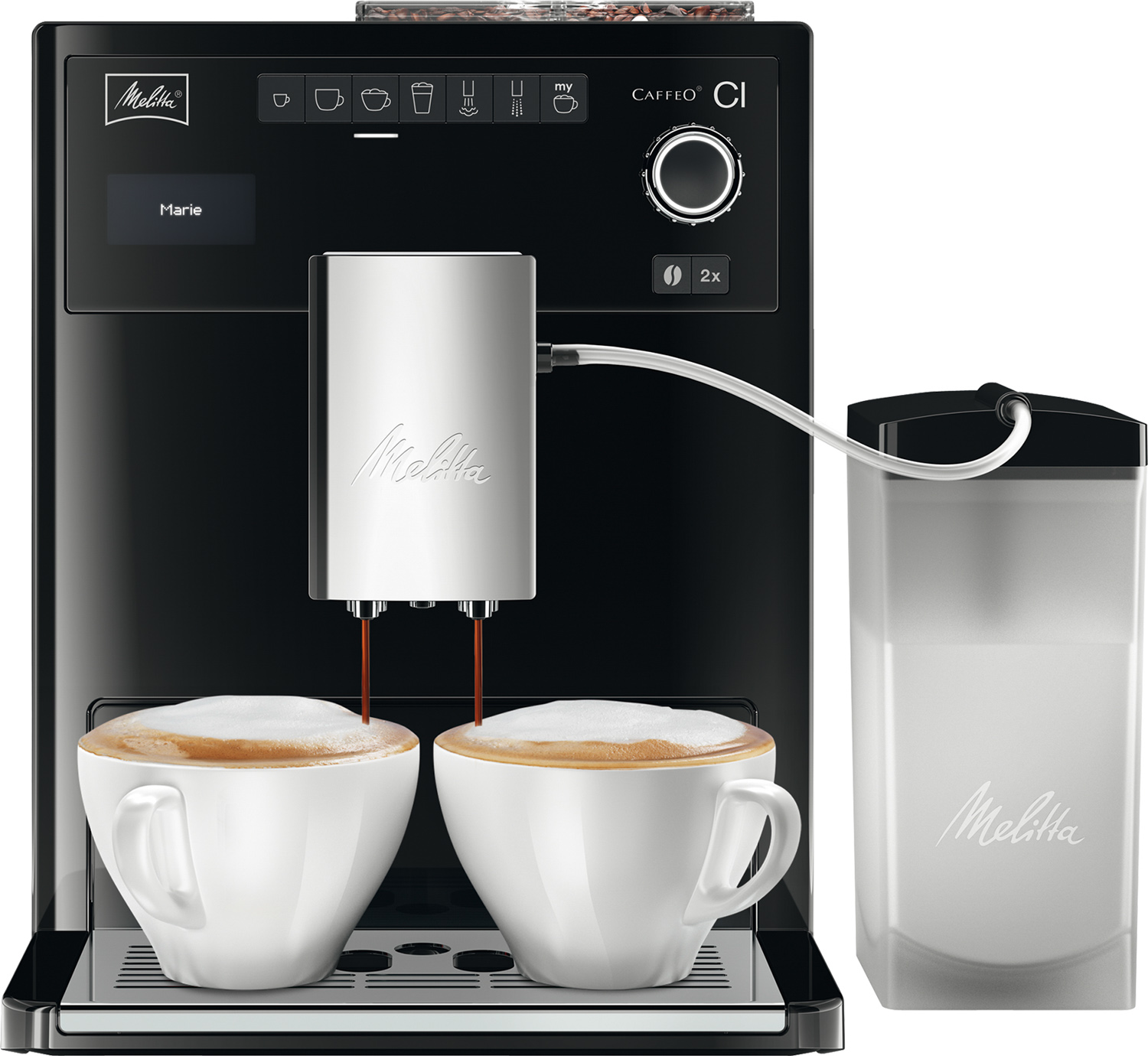 Melitta Caffeo Ci Kaffeevollautomat, Farbe: schwarz