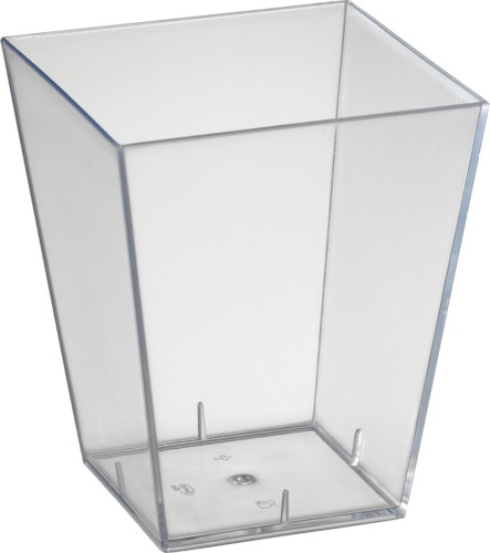 Duni Square, groß 15 cl Transparent ungeteilt, 600 Stk/Krt (24 x 25 Stk)