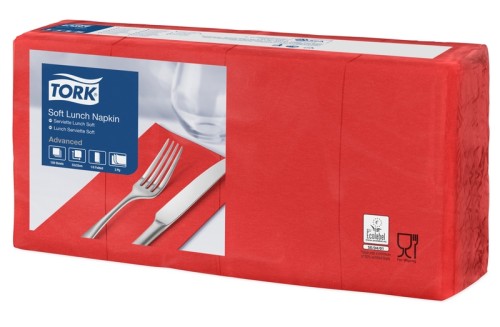 Tork Soft Lunchserviette Rot Advanced Rot
