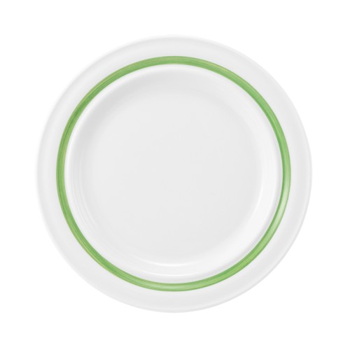 Seltmann Teller flach 23 cm Fahne, rund, Form: Community, Dekor: 57394 Pinselband 7, hohe Kantenschlagfestigkeit, Made in Germany