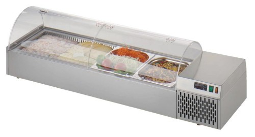 NEUMÄRKER Kühlvitrine Top II für 2x GN 1/1 - 100 mm tief 1380x390x350 mm