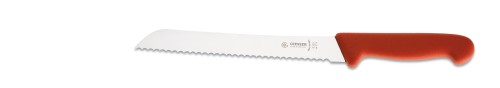 Brotmesser 21 cm, Wellenschliff, rot Giesser - Made in Germany