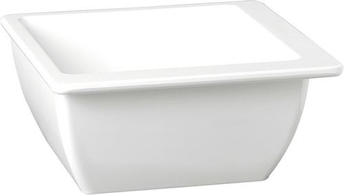 Schale -APART- 6,6 x 6,6 cm, H: 3 cm Melamin, weiß, 0,05 Liter spülmaschinengeeignet stapelbar nicht mikrowellengeeignet
