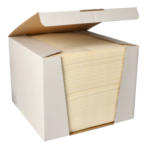 100 Servietten "ROYAL Collection" 1/4-Falz 40 cm x 40 cm champagner von PAPSTAR