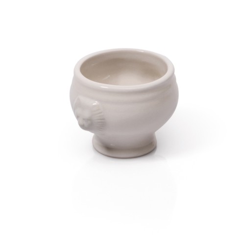 Mini Löwenkopfterrine. Porzellan.