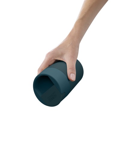 Joseph Joseph Sipp Reisebecher mit Klappdeckel - 340 ml - Blau