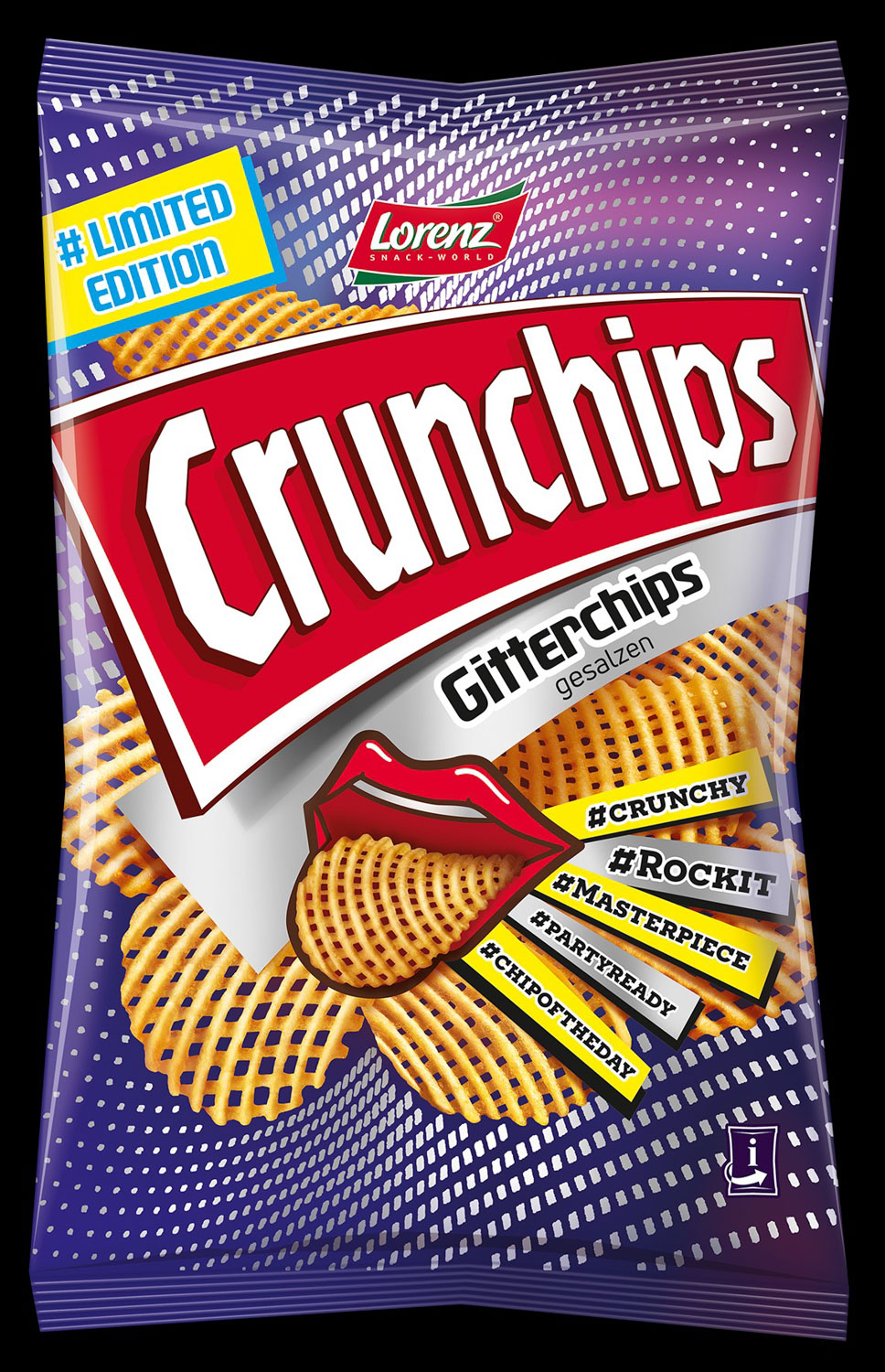 Lorenz Crunchips Gitterchips gesalzen 150G