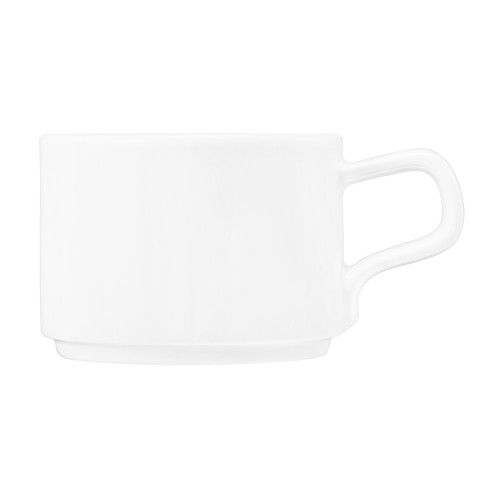 Seltmann Obere zur Kaffeetasse 0,18 l, rund, Form: Good Mood, weiss, hohe Kantenschlagfestigkeit, Made in Germany