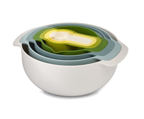 Joseph Joseph Nest 9 Plus - 9-teiliges Speisevorbereitungs-Set - opal