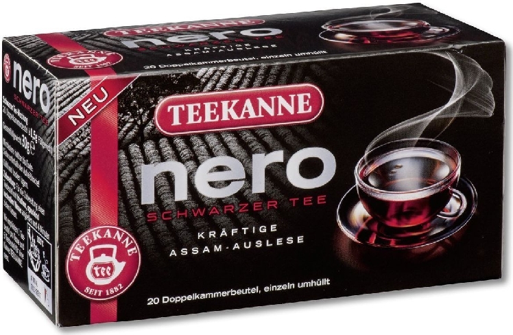 Teekanne Assam NERO - kräftig Tassenportion mit Papierumhüllung Inhalt: 20 Beutel