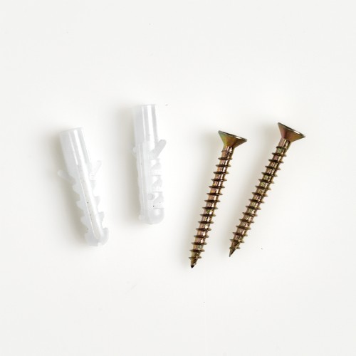 Wandregal m. 2 Ablagen, MDF, weiß. Länge: 420 mm. Breite: 90 mm. Höhe: 560 mm