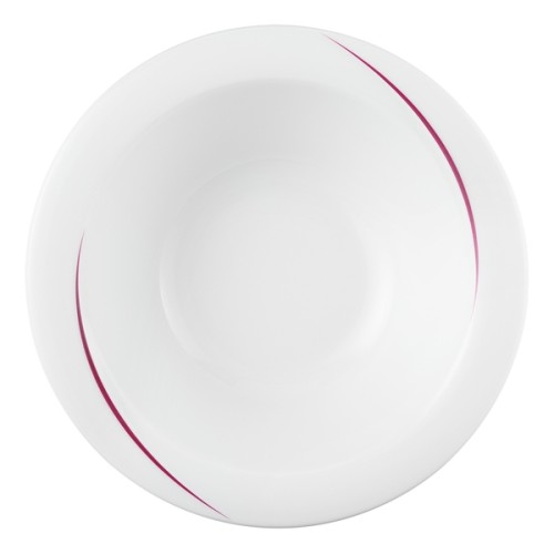 Seltmann Salats rund 23 cm, Form: Laguna, Dekor: 34622 bordeaux Flanken