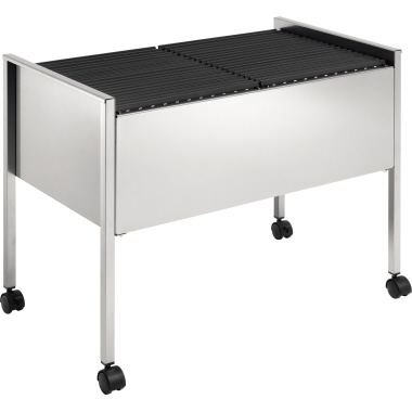 DURABLE Hängemappenwagen ECONOMY 100 DUO 76 x 59,2 x 42,5 cm (B x H x T) Stahl, epoxidharzbeschichtet silber metallic