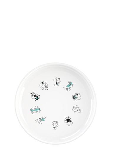 Moomin ABC Tiefer Teller Ø 15 cm turqouise, Maße: 74 x 74 x 83 mm