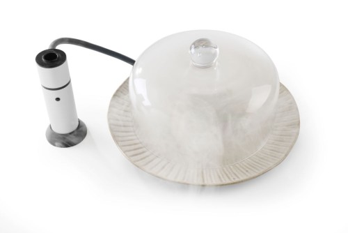 Cloche aus Glas, ideal für Räucherpistole. Durchmesser: 24,5 cm , Höhe: 15 cm