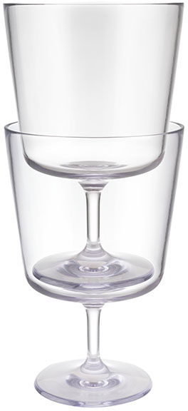 Trinkglas -BEACH- Ø 8,5 cm, H: 13,5 cm Tritan, 0,3 Liter Farbe: crystal clear bruchsicher Made in Germany nicht