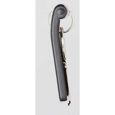 DURABLE Schlüsselanhänger KEY CLIP 7 x 2,5 x 1,2 cm (B x H x T) Kunststoff schwarz 6 St./Pack.