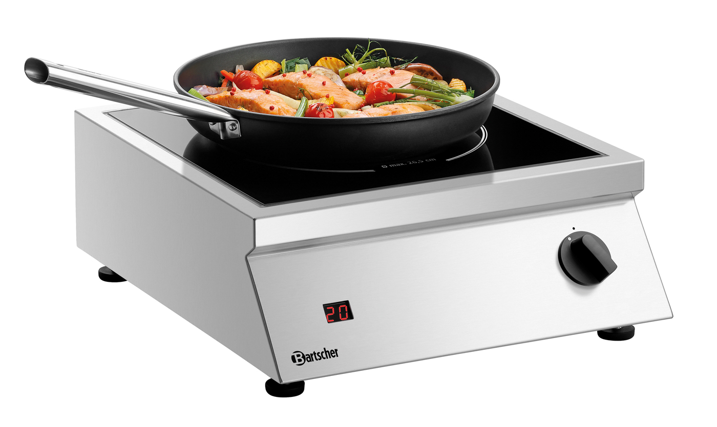 Bartscher Induktionstischherd ITH 30-265 | Anzahl Kochstellen: 1 | Maße: 40 x 45,5 x 160 cm. Gewicht: 9,1 kg