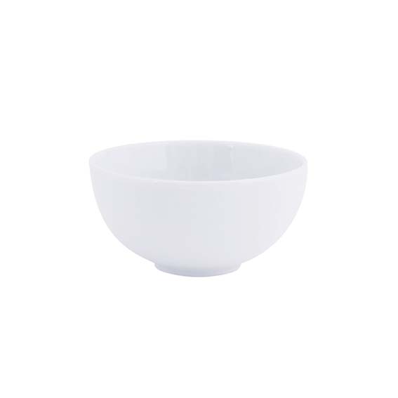 Dip-Schale 10 cm - Form: Simply Coup - weiss -, aus Porzellan. Hersteller: Eschenbach. "Made in, Germany".