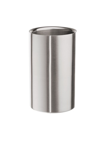 Flaschenkühler. Chromnickelstahl. doppelwandig.