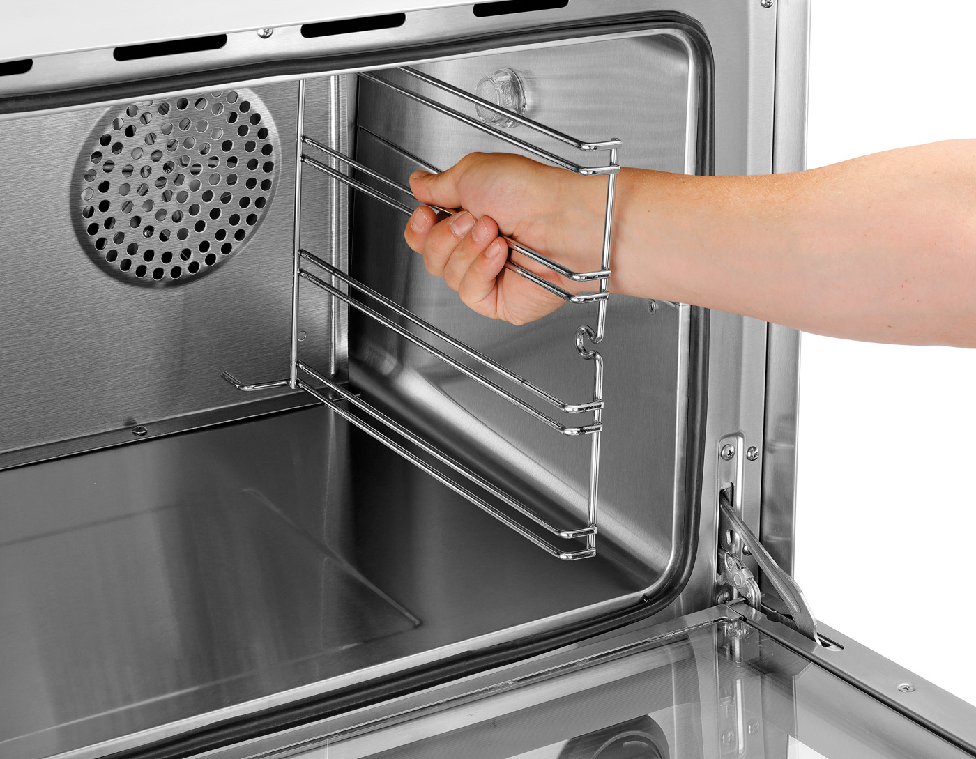 Bartscher Heißluftofen AT211-MDI |Lüftergeschwindigkeit: 1 Stufe | Maße: 70 x 62,5x 54,0 cm. Gewicht: 42,2 kg