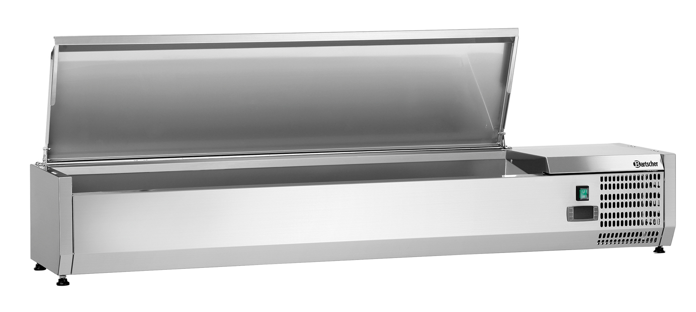 Bartscher Kühlaufsatz ED4-1501 | Frequenz: 50 Hz| Maße: 150 x 33,5 x 29,0 cm. Gewicht: 24,7 kg