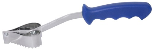 Fischentschupper aus Klingenstahl mit blauem ABS-Griff, schwere Qualität Länge: 30 cm