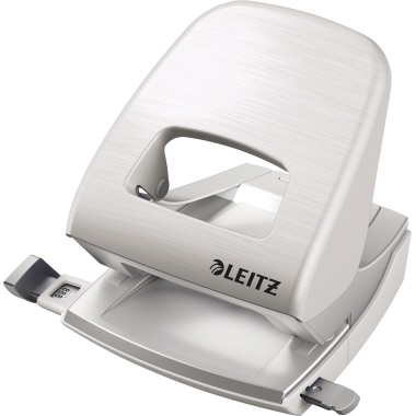 Leitz Locher New NeXXt Style 8 cm 30 Bl. (80 g/m²) mit Anschlagschiene arktik weiß