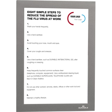 DURABLE Magnetrahmen DURAFRAME® DIN A5 silber 2 St./Pack.