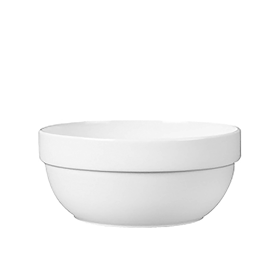 Schüssel rund 21 cm - Form: Universalartikel -, weiss - aus Porzellan. Hersteller: Eschenbach., "Made in Germany".