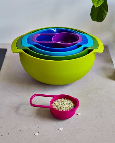 Joseph Joseph Nest 9 Plus - 9-teiliges Speisevorbereitungs-Set - mehrfarbig
