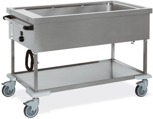 ETERNASOLID® BAIN MARIE WAGEN “MONSUN”, 3 x 1/1 GN, ungeteilte Wanne