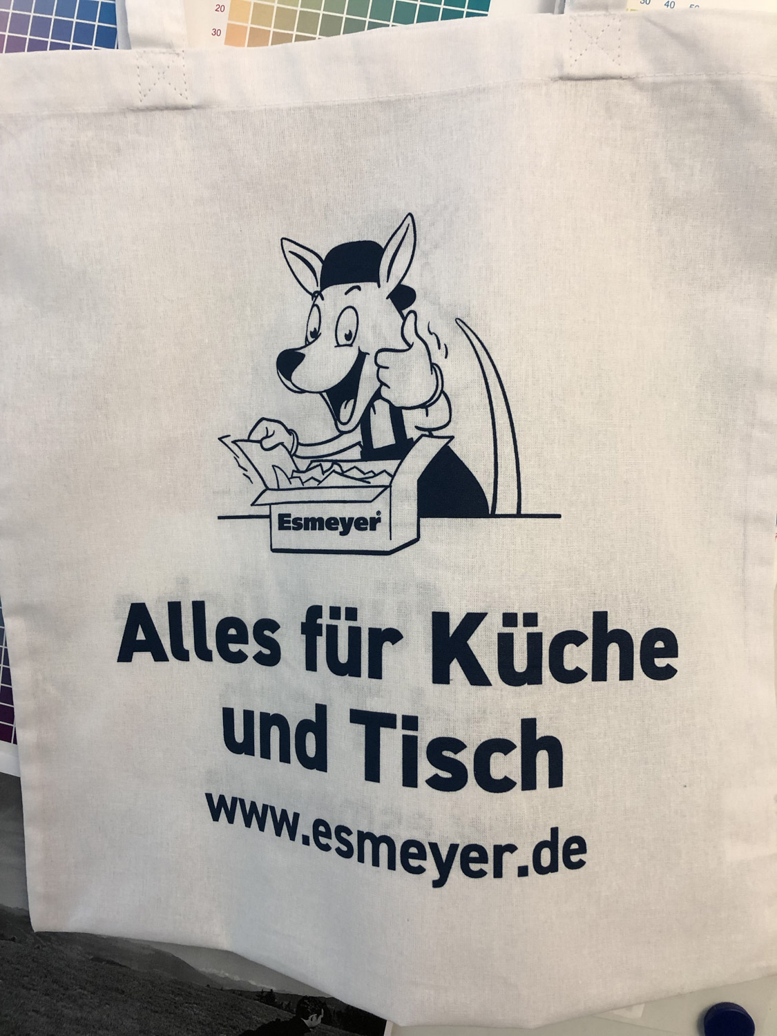 Baumwolltasche Farbig: Navi HKS 41 mit zwei langen Tragegriffen Größe ca. 38 x 42 cm