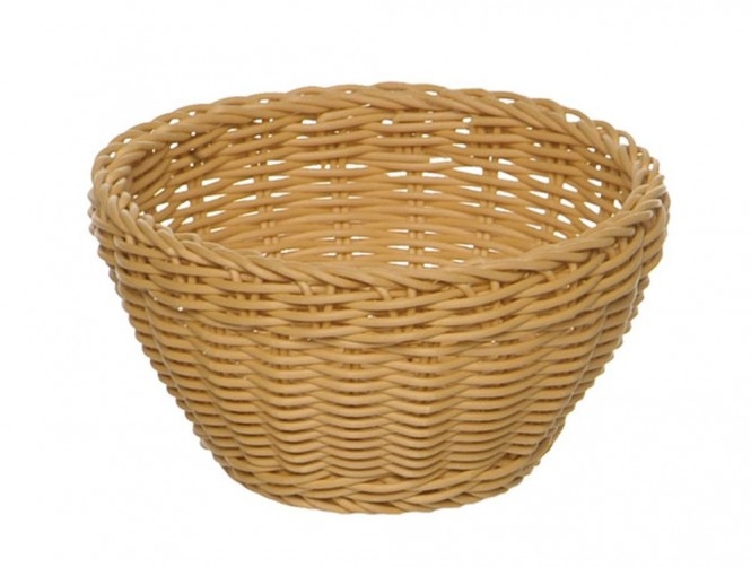 Korb, rund Ø 16 cm, H: 8 cm Polypropylen, beige -PROFI LINE- spülmaschinengeeignet bruchsicher stapelbar