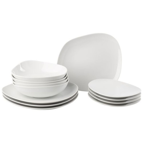 Villeroy & Boch Organic White Starter Teller Set 12-teilig