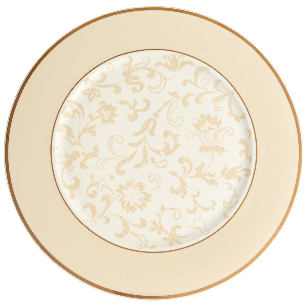 Villeroy und Boch Platzteller - Maße: 30,6 x 30,6 x 1,7 cm / Ser.: Ivoire