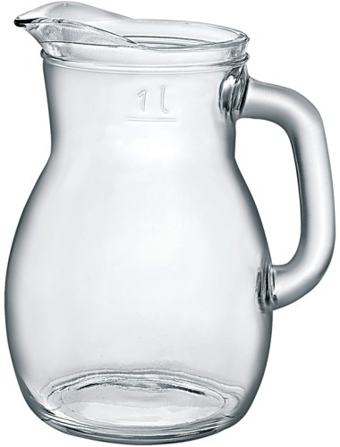 Saftkrug BISTRO, Inhalt: 1,0 Liter, Höhe: 186 mm, mit Füllstrich bei 1,0 Liter.
