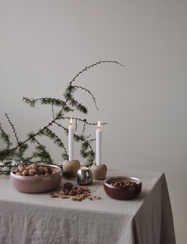 Ora Schale Ø 15 cm warm maroon , Maße: 150 x 150 x 60 mm