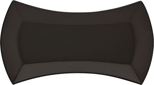 Schönwald Event Platte tailliert Schwarzglas, Nenngröße: 45, Ø 443x245mm