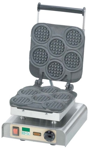 NEUMÄRKER Waffeleisen Griechenwaffel I mit Digitaltimer, Backplatten Grauguss 310x340x250 mm