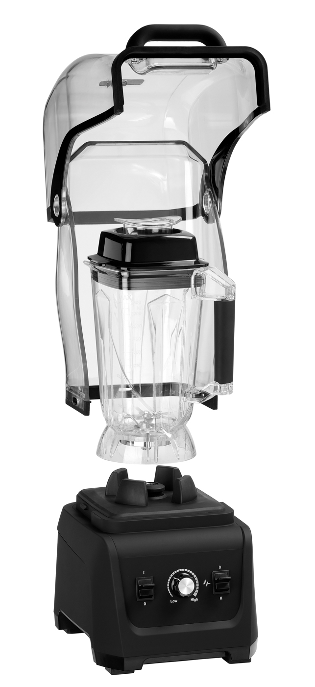 Bartscher Blender PRO XTRA 2,5L | AusführungMesser: Edelstahl ,6-flügelig | Maße: 24 x 30 x56,5 cm. Gewicht: 9,1 kg