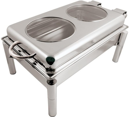 Sambonet Buffet Atlantic Edelst.Glas EU eckig Speisenwärmer ABS 56