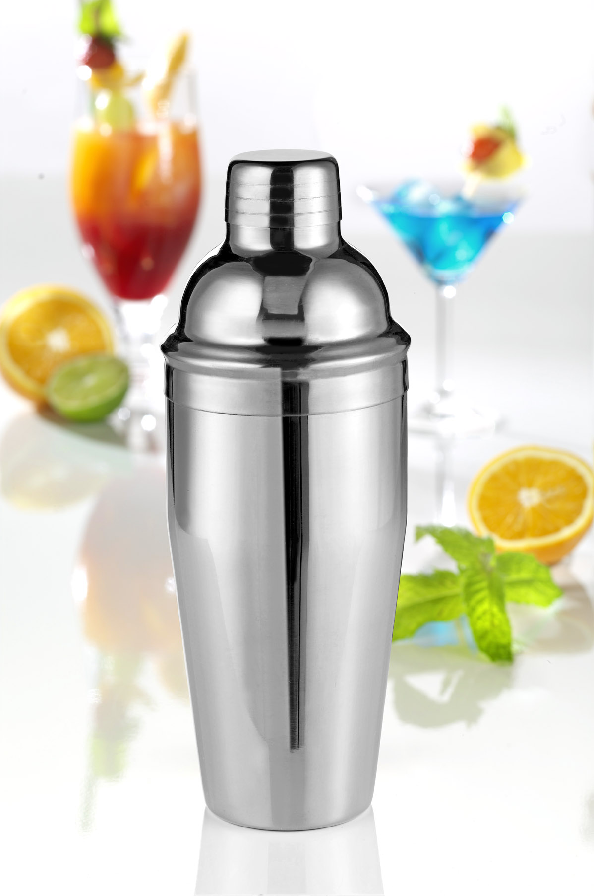 Cocktailshaker LAREDO, Edelstahl 18/10, Inhalt ca. 750 ml, Höhe ca. 24 cm. Durchmesser ca. 8 cm.