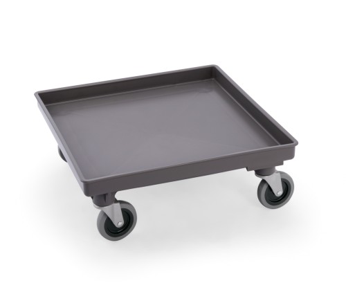 Transportwagen. ohne Griff. passend für alle Spülmaschinenkörbe, 4 schwenkbare Rollen