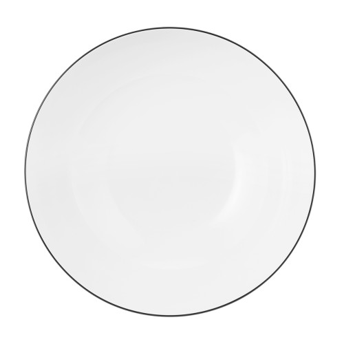 Seltmann Schüssel rund 20 cm, rund, Form: Lido, Dekor: 10826 Black Line, hohe Kantenschlagfestigkeit, Made in Germany