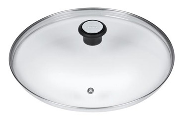 Glasdeckel für Pfannen mit 28 cm Durchmesser Bruchfestes, hitzebeständiges Glas bis 180 Grad