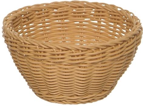 Korb, rund Ø 20 cm, H: 8 cm Polypropylen, hellbeige -PROFI LINE- spülmaschinengeeignet bruchsicher stapelbar